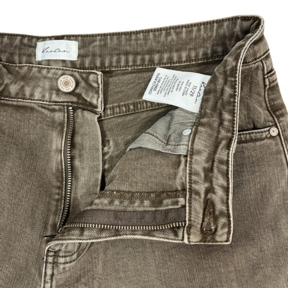 Kancan High-Rise Wide Leg Jeans 29" Brown Stretch Denim Retro 90s Boho Shreya - Picture 4 of 13